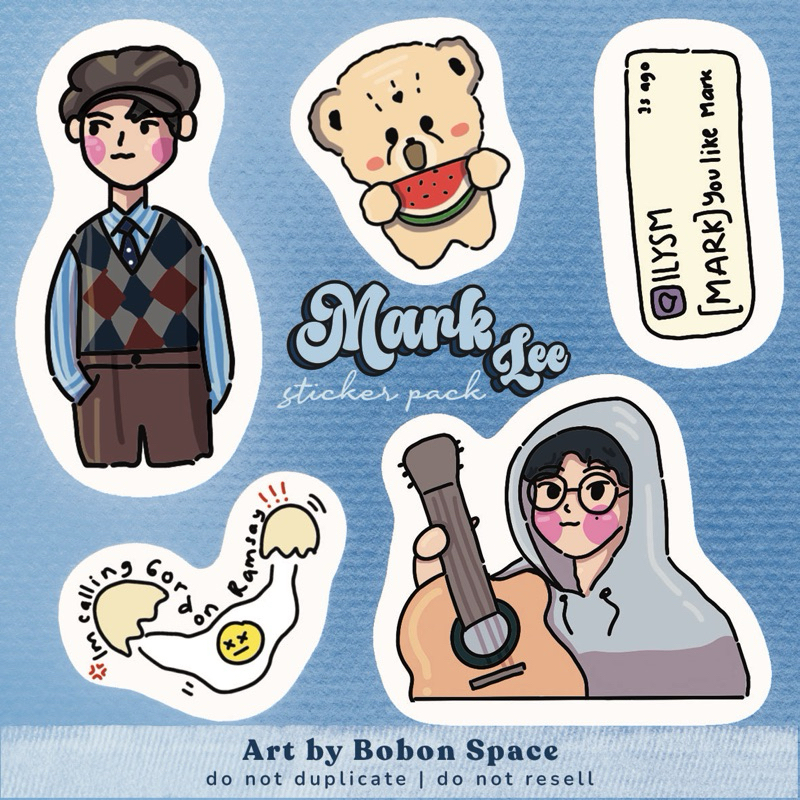 Jual STICKER SET KPOP - NCT MARK LEE | VYNIL MATTE STIKER LAPTOP ...