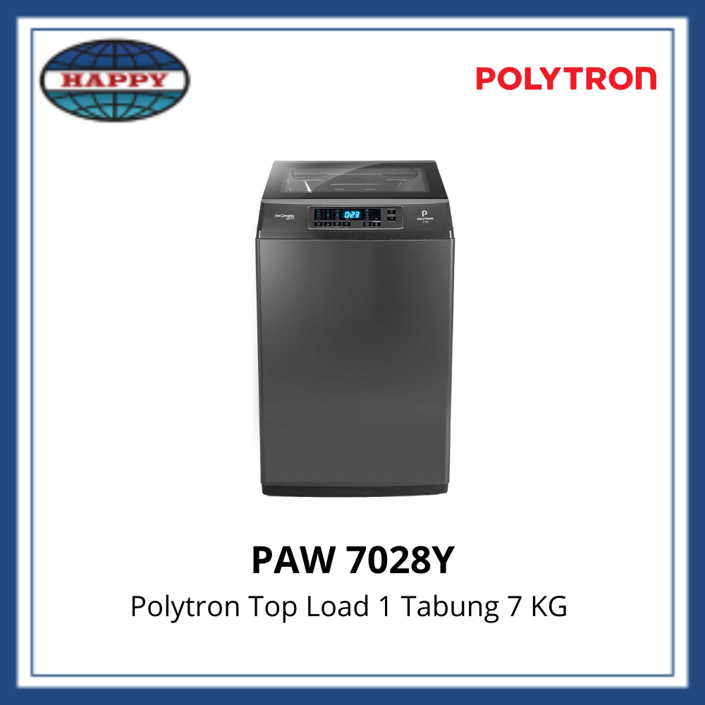 Jual Mesin Cuci 1 Tabung POLYTRON Zeromatic Laguna series Hijab 7028Y ...