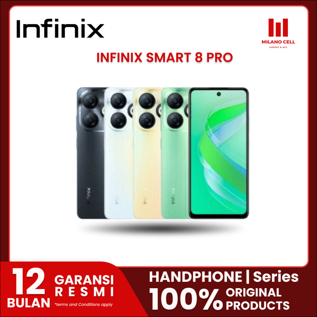 Jual Infinix Smart 8 Plus 4/128GB - 8 Pro 8/128GB- Up to 16GB Extended ...