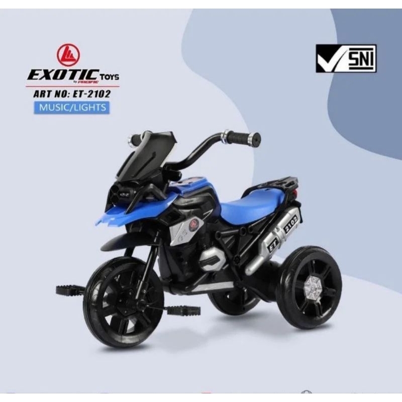 Jual Mainan Sepeda Anak Roda 3 Tiga Tricycle Model Motor Gowes ET-2102 ...