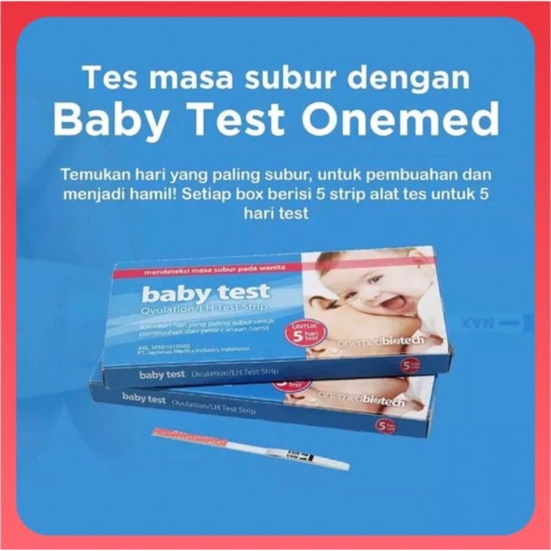 Jual Onemed Test Kesuburan Wanita Ovulation Baby Test Onemed Isi 5/Box Shopee Indonesia