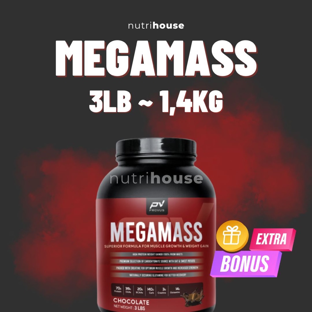 Jual Provus Megamass 3lb 1,4kg Mega Mass Gainer with Creatine ...