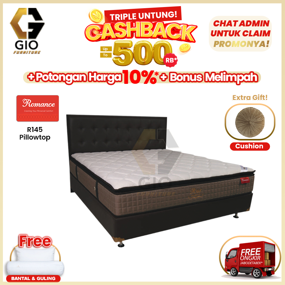 Jual Kasur Romance R145 Pillow Top / Romance Springbed R145 Pillow Top ...