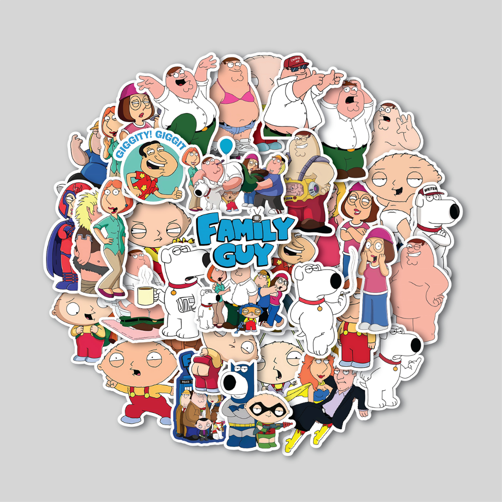 Jual STICKER PACK FAMILY GUY | STICKER TUMBLER | STIKER LAPTOP KOPER ...