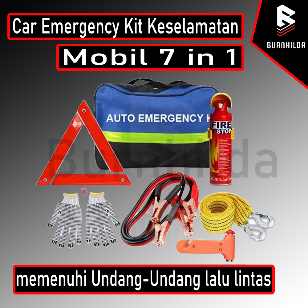 Jual Car Emergency Kit Keselamatan Mobil 7 in 1 accesoris mobil ...