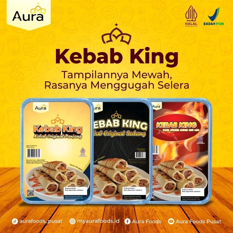 Jual KEBAB KING BESAR ISI 10 700gr Halal frozen food | Shopee Indonesia