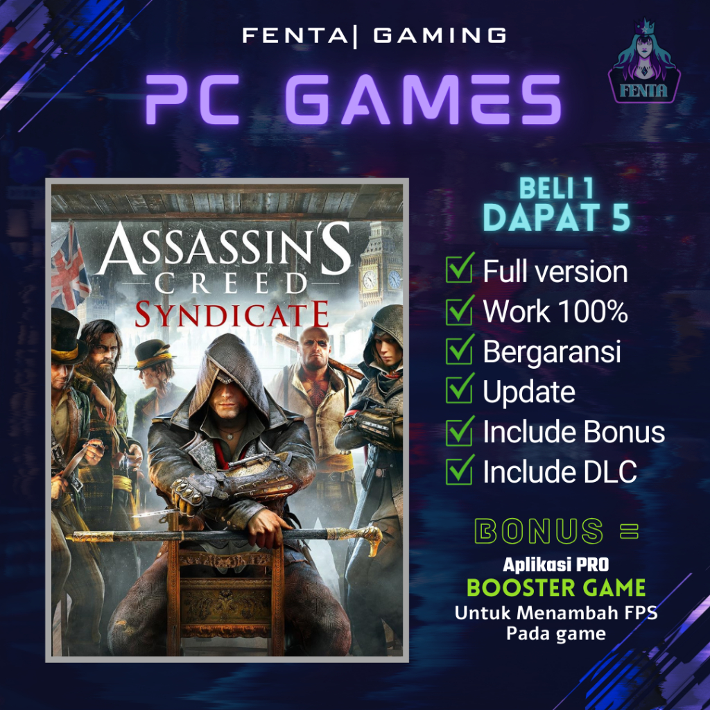 Jual ASSASSINS CREED SYNDICATE GOLD EDITION - GAME PC - GAME LAPTOP ...