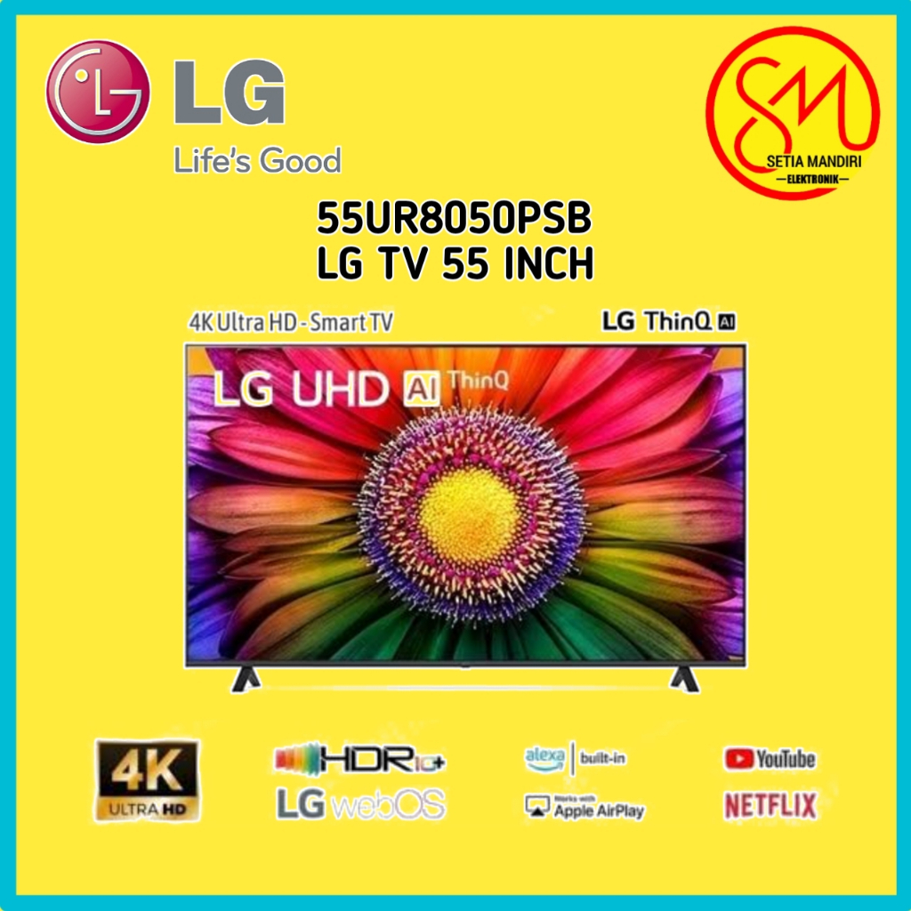 Jual TV LG 55UR8050PSB SMART TV 55 INCH LED 4K UHD 55UR8050 55UR 55UR80