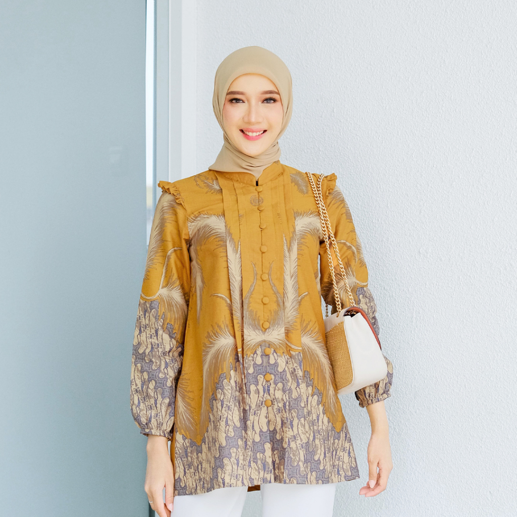 Jual Nirmala Tunik Batik Wanita Modern Batik Kerja Kantor Wanita