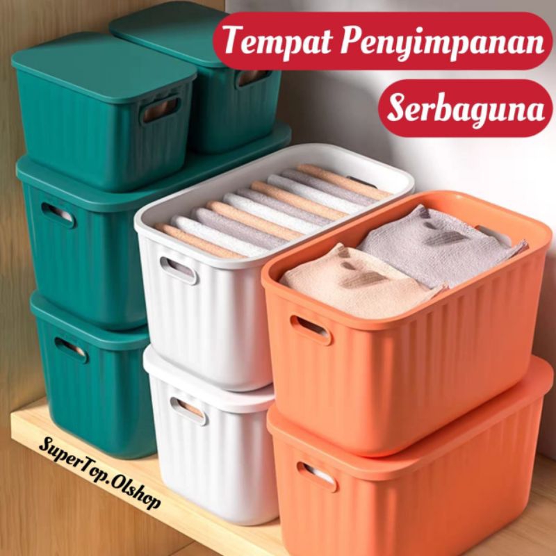 Jual Strorage Organizer Box/ Container Keranjang Penyimpanan | Shopee ...