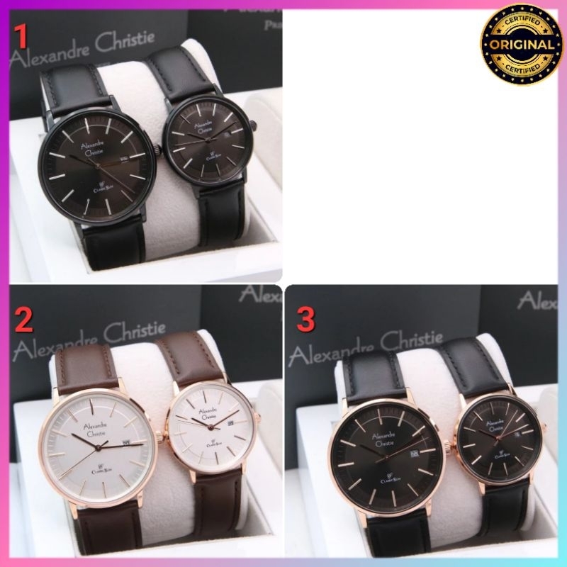 Jual [ PROMO ] ORIGINAL GARANSI RESMI 1 TAHUN JAM TANGAN COUPLE