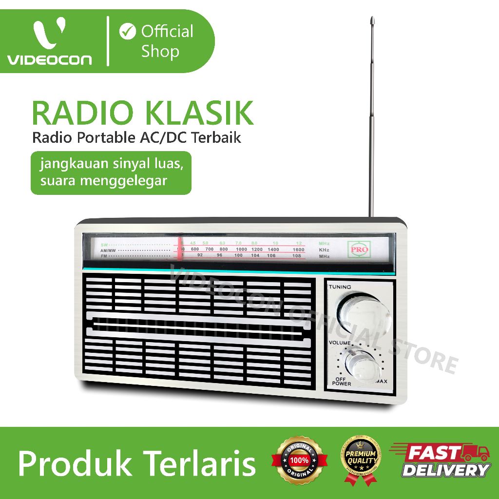 Jual Radio Klasik Radio Jadul Portable AC/DC Terlaris Suara Kencang ...