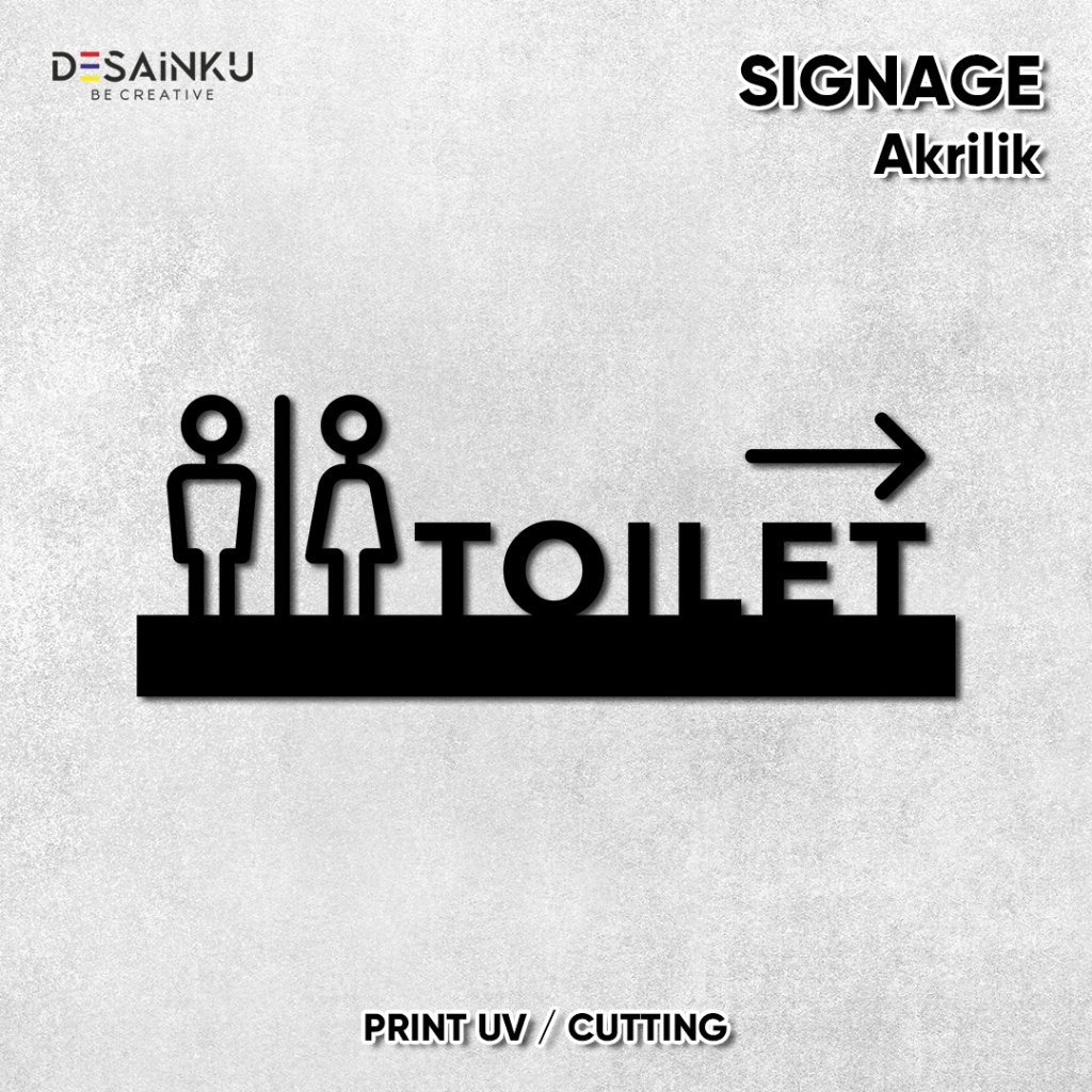 Jual Sign Akrilik Toilet Uv Print Signage Akrilik Toilet Uv Print