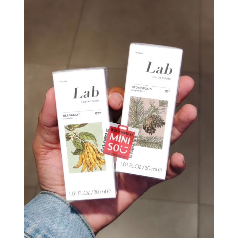 Jual MINISO Parfum Cowok LAB Eau de Toilette Series (sz.30ml) CEDARWOOD ...