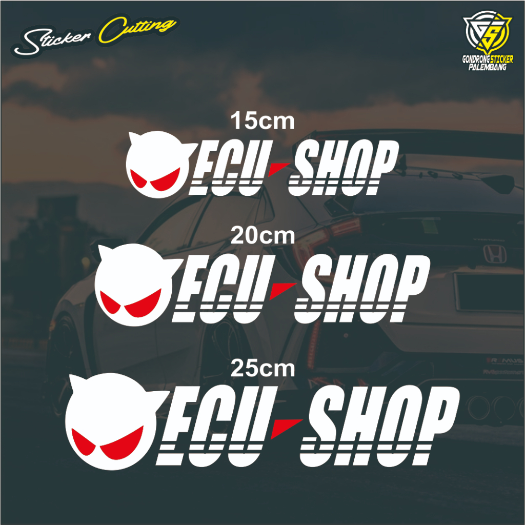 Jual Sticker Cutting Kaca Belakang Mobil ECU SHOP, Stiker Mobil ...