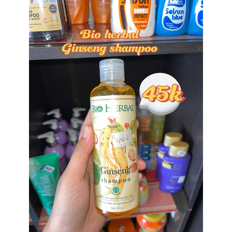 Jual Bio Herbal Shampoo Bio Herbal Ginseng Shampoo Bpom Shopee