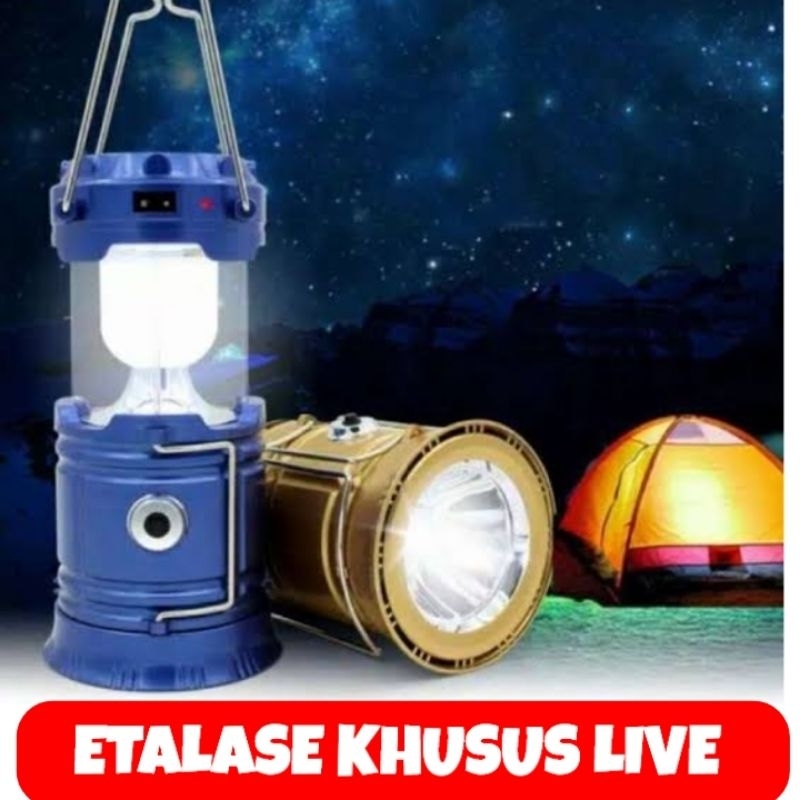 Jual KERANJANG LIVE Lampu Lentera Senter Emergency Solar Recharge ...