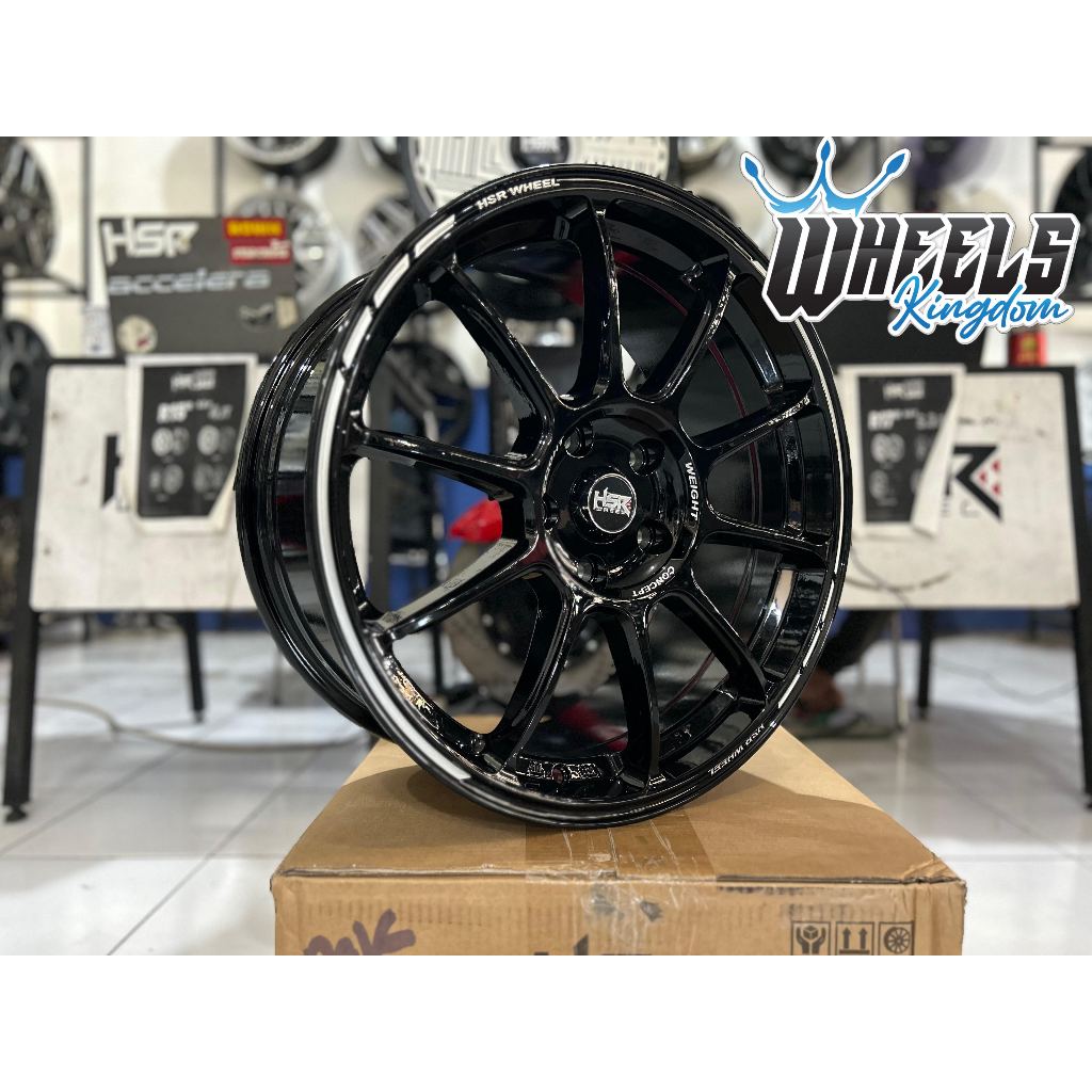Jual VELG MOBIL RACING CONCEPT HSR ZERO R18 LUBANG PCD 5X114 BLACK ...