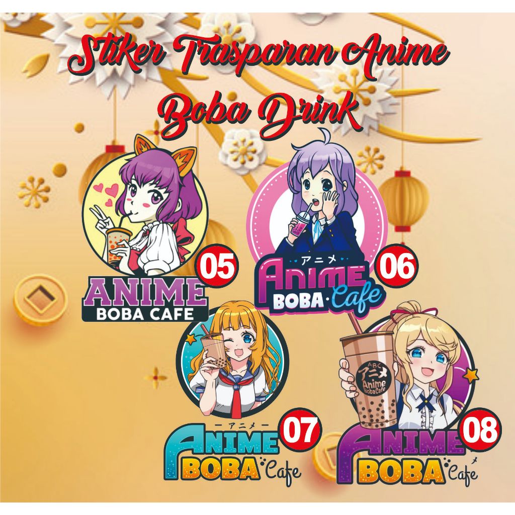 Jual STIKER TRASPARAN ANIME BOBA | Shopee Indonesia