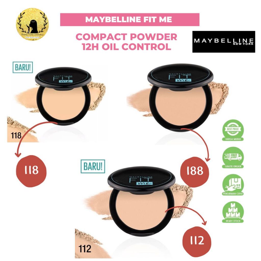 Jual MAYBELLINE Fit Me Matte+Poreless Powder BPOM Original 100% (Promo ...