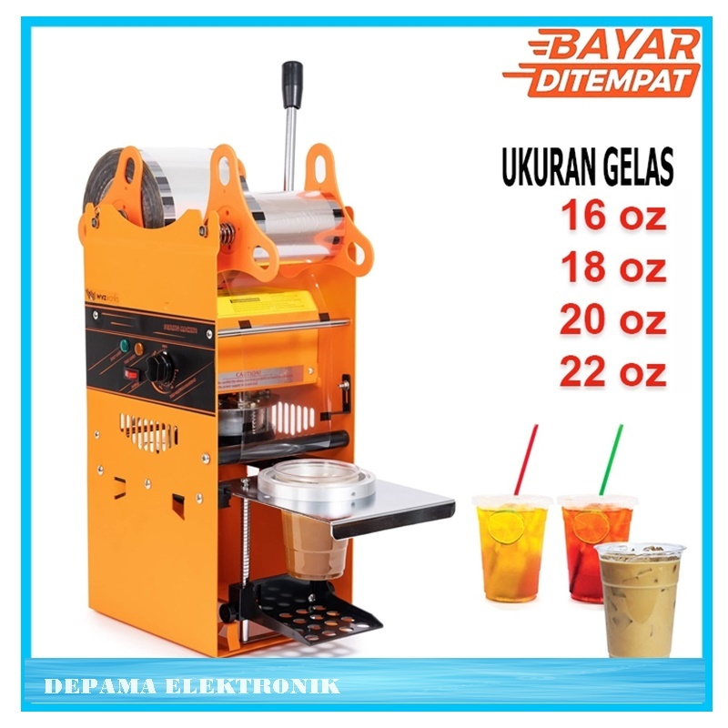 Jual Mesin Cup Sealer Vipoo Cup Sealer Mesin Penutup Gelas Vipoo Ukuran Gelas Jumbo Oz