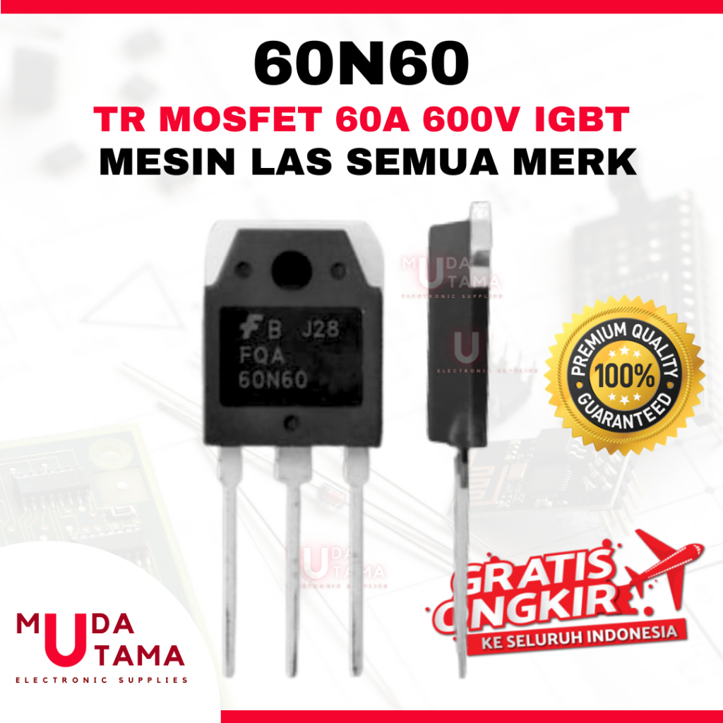Jual MOSFET TRANSISTOR 60N60 MESIN LAS 60A 600V SEMUA MERK | TR 60N60 ...