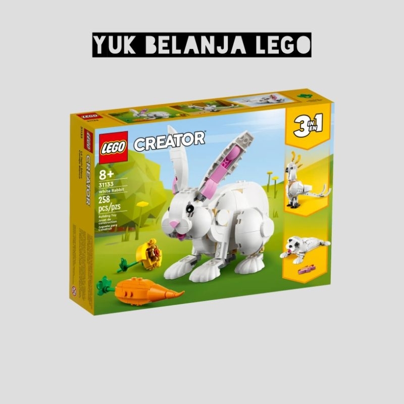 Jual LEGO Creator 3in1 31133 White Rabbit (258 pieces) | Shopee Indonesia