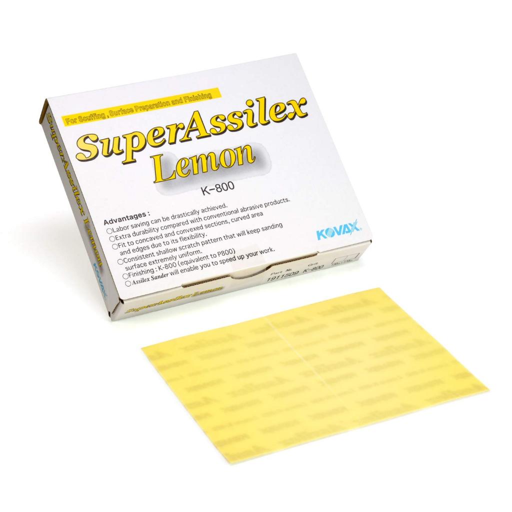 KOVAX K-1200 Super Assilex Orange Sandpaper – 170x130mm, 50 Sheets Per Box – Made In Japan