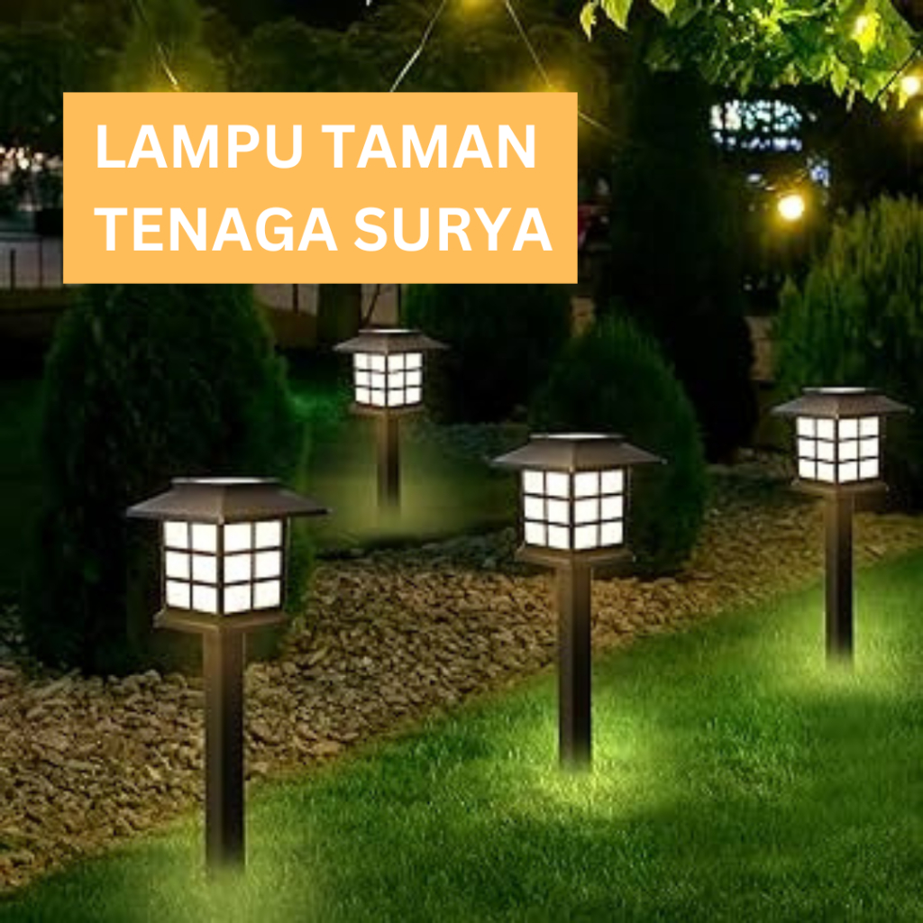 Jual Lampu Taman Rumput Surya Tahan Air Untuk Luar Ruangan Menyala ...