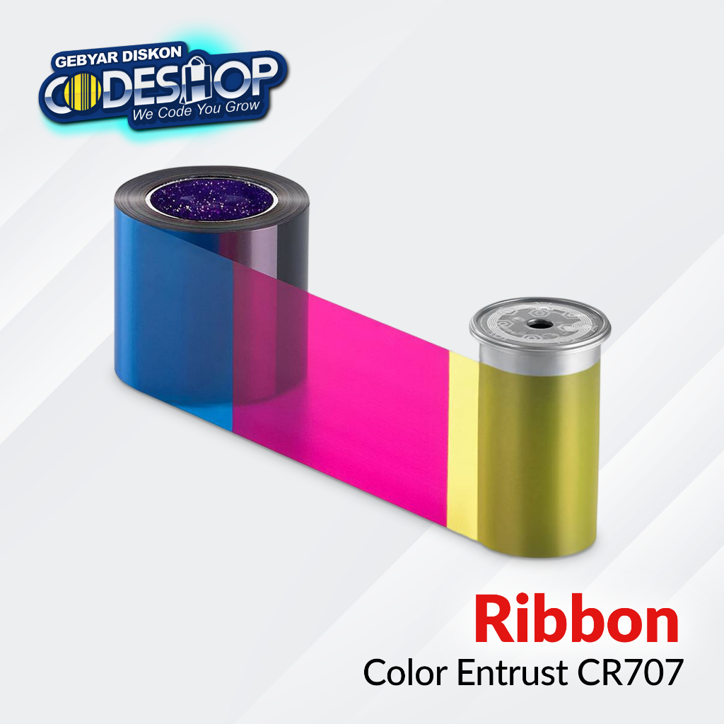 Jual Entrust Ribbon Color CR707 CMYKP 500 Prints Tinta Warna 513382-208 ...