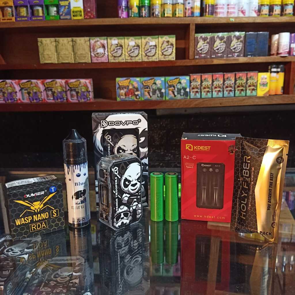 Jual DOVPO PANDA VEE2 CLEAR TRANSPARANT PAKET SIAP KEBUL FULL ORIGINAL ...