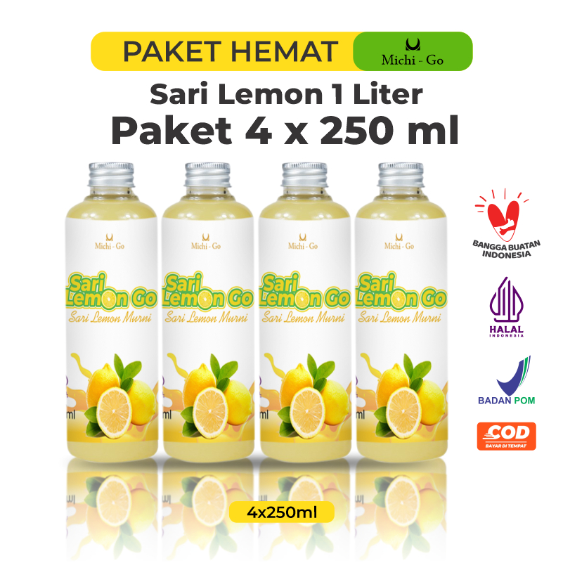 Jual Michigo 1 Liter Sari Lemon Murni Pure Air Lemon Untuk Diet Detoks Detox Sudah Bpom Shopee 5702