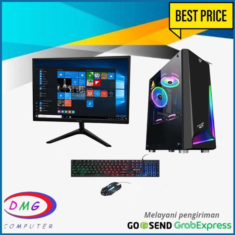 Jual Pc Gaming Lengkap Intel Core I Gtx Ti Gb Led Inci Shopee Indonesia