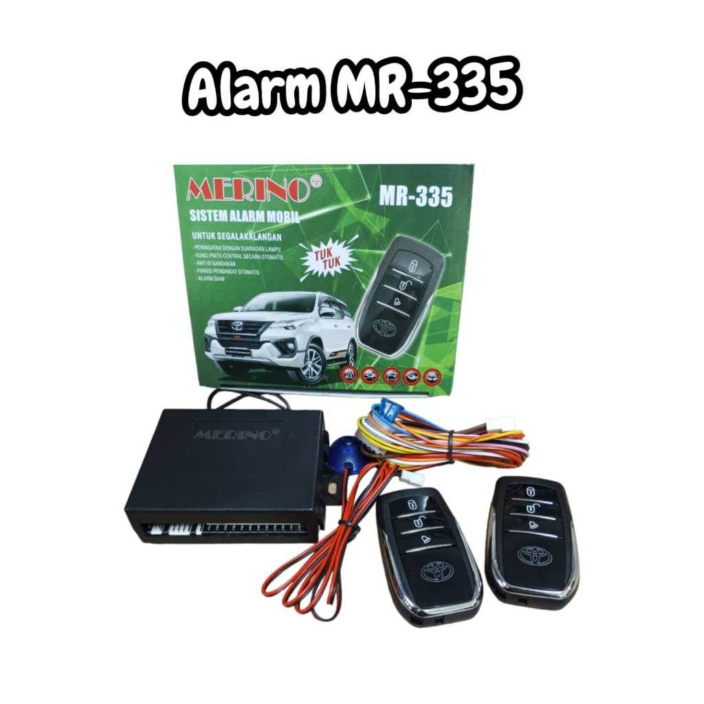 Jual Alarm remote mobil model remote Fortuner ada kunci didalam remote ...