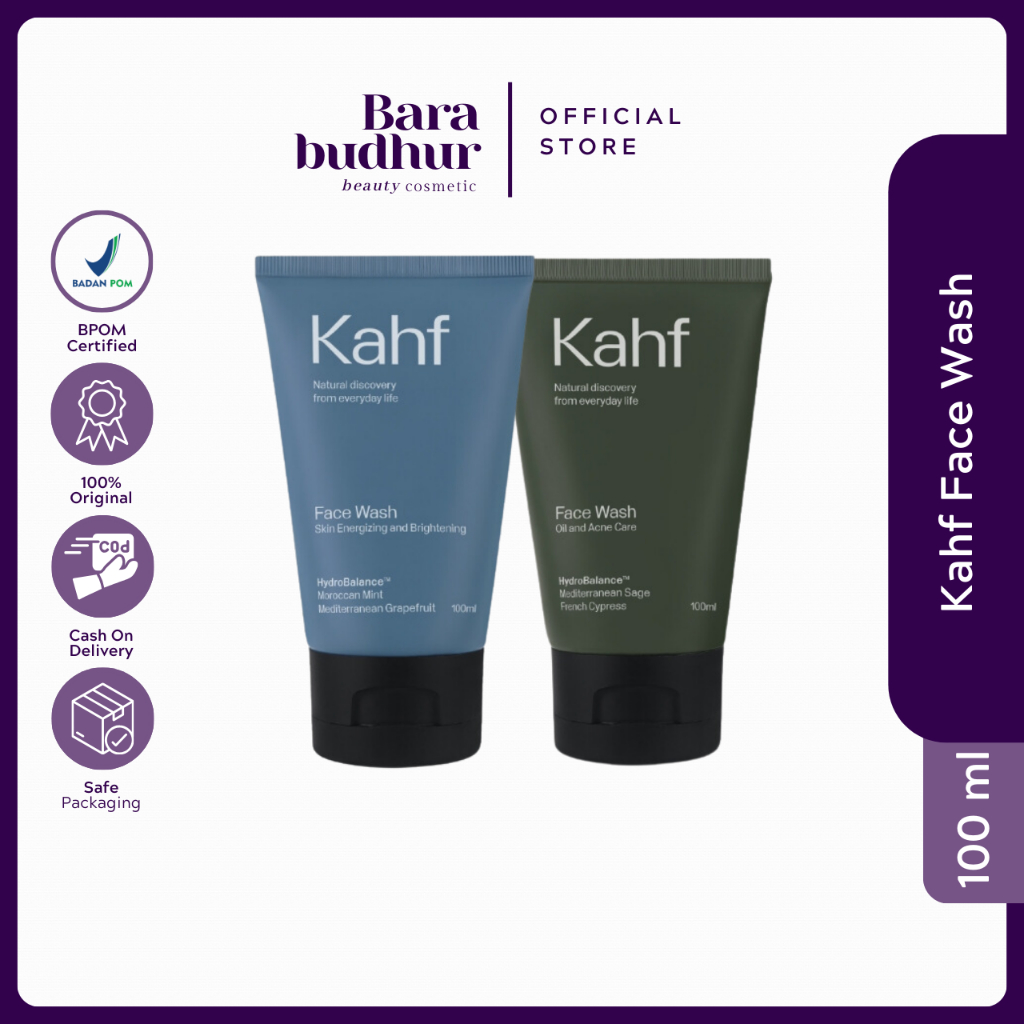 Jual Kahf Skin Energizing and Brightening & Oil and Acne Care Face Wash