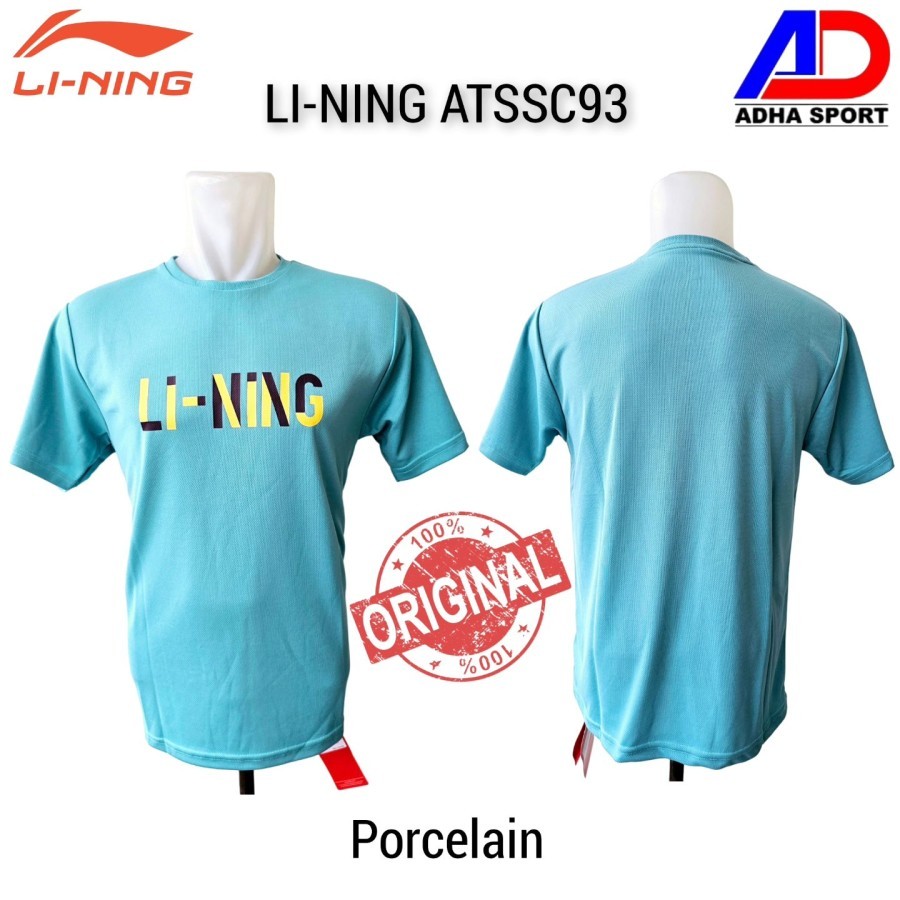 Jual T-Shirt Kaos Jersey Badminton LINING ATSSC93 / ATSSC 93 Porcelain ...