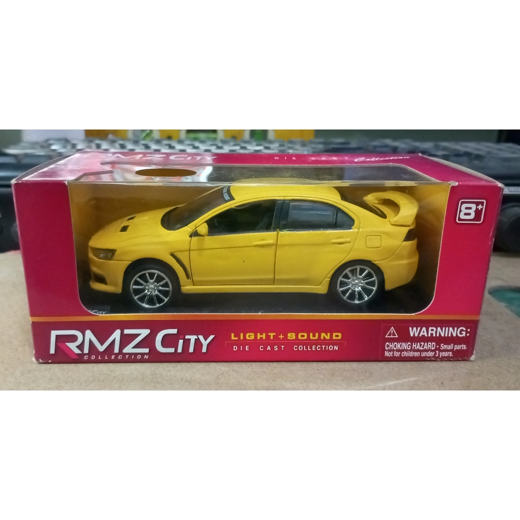 Jual RMZ skala 1/32 Mitsubishi Lancer Evo X (kuning) | Shopee Indonesia