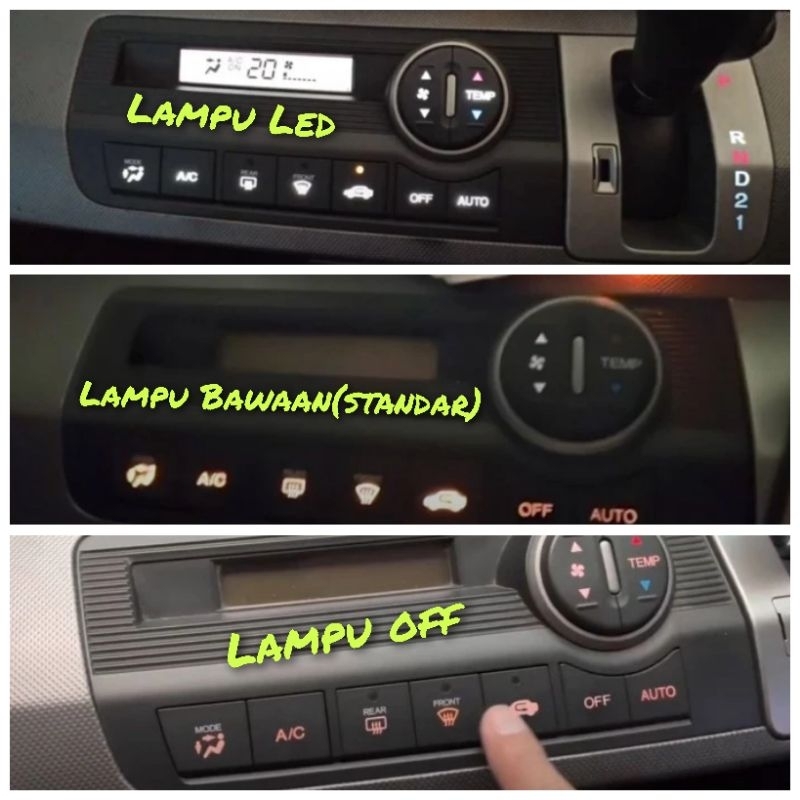 Jual Lampu Led Dasboard Tombol Panel Ac Honda Freed Shopee Indonesia