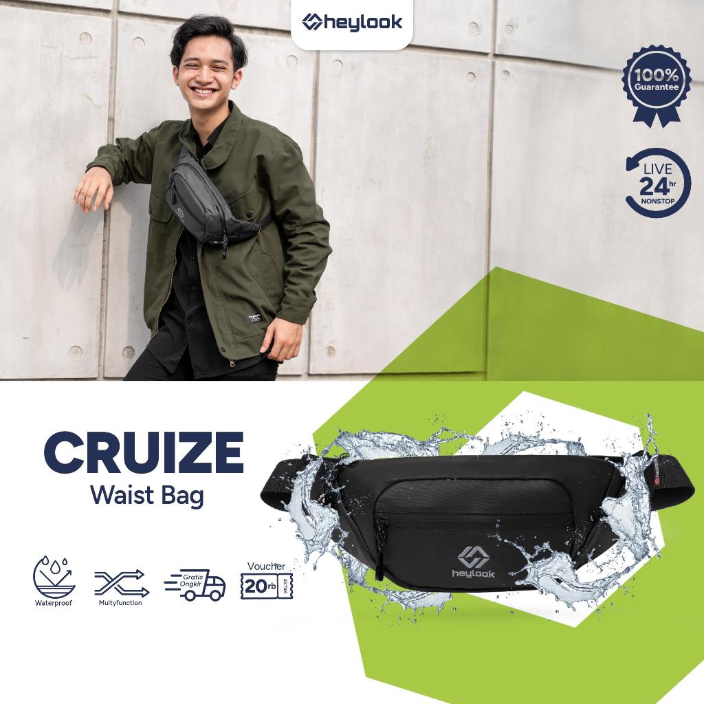 Jual Heylook Official Tas Selempang Pria Waist Bag Cruize Waterproof