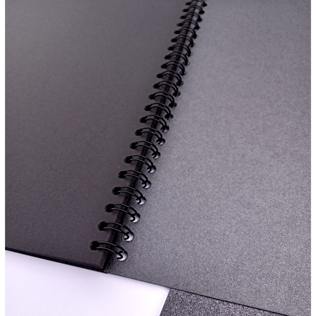 Jual NOTEBOOK BLACK PAPER/SKETCKBOOK BLACK PAPER Notebook kertas hitam ...