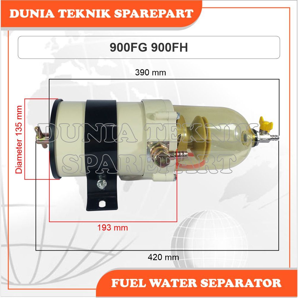 Jual 900FG 900FH FUEL WATER SEPARATOR ASSY / SARINGAN PEMISAH AIR DAN ...