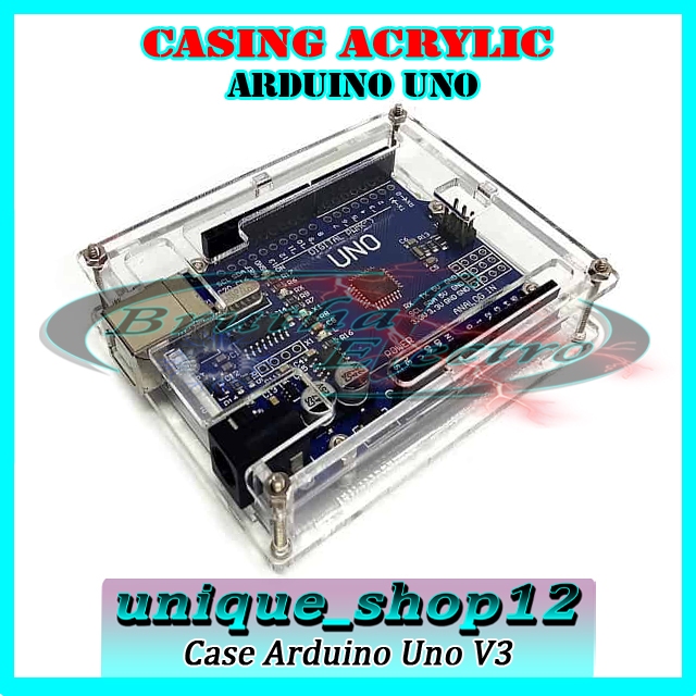 Jual Box Mika Casing Acrylic Arduino Uno R3 V3 Case Arduino Uno ...