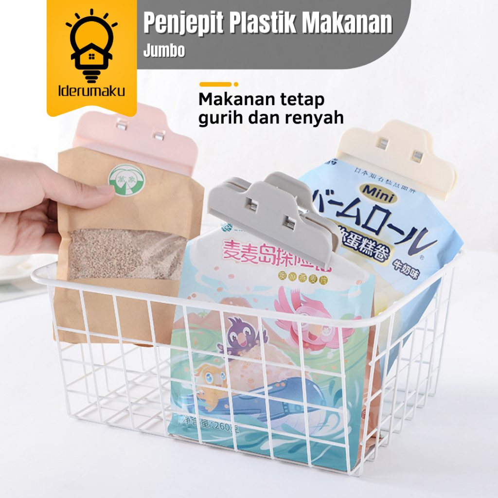 Jual Penjepit Plastik Makanan Jumbo Seal Segel Klip Penutup Kemasan Snack Shopee Indonesia 4356