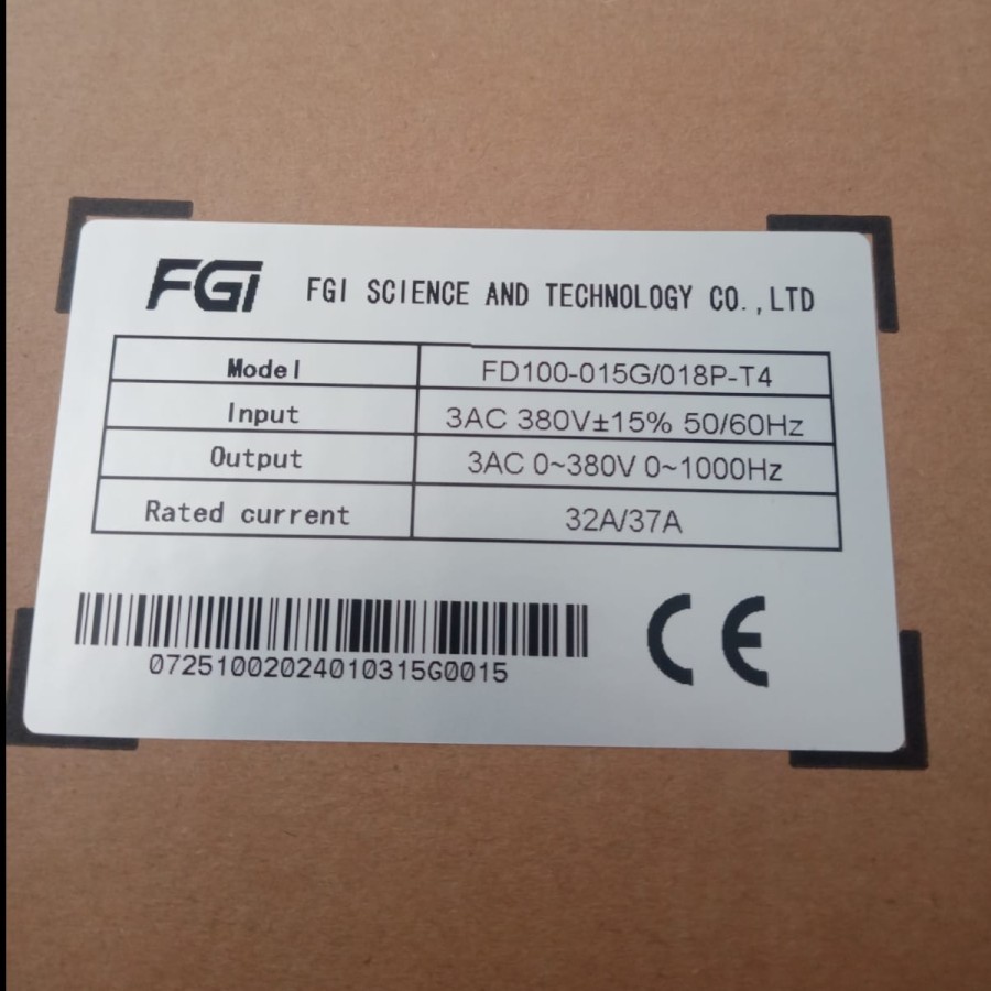 Jual Inverter VFD FGI FD100 15kW / 20HP Input 3Phase 380v Output 3Ph ...