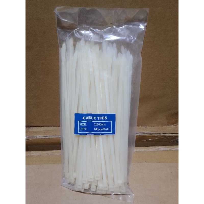 Jual 100 PCS CABLE TIES,KABEL TIE,KABEL CLAM BOOT RODA (5X200MM ...