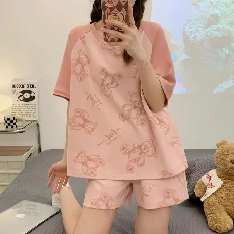 KC Ease in Black Cherry  Piyama Wanita Baju Tidur Lengan Pendek Celana Pendek main image 1