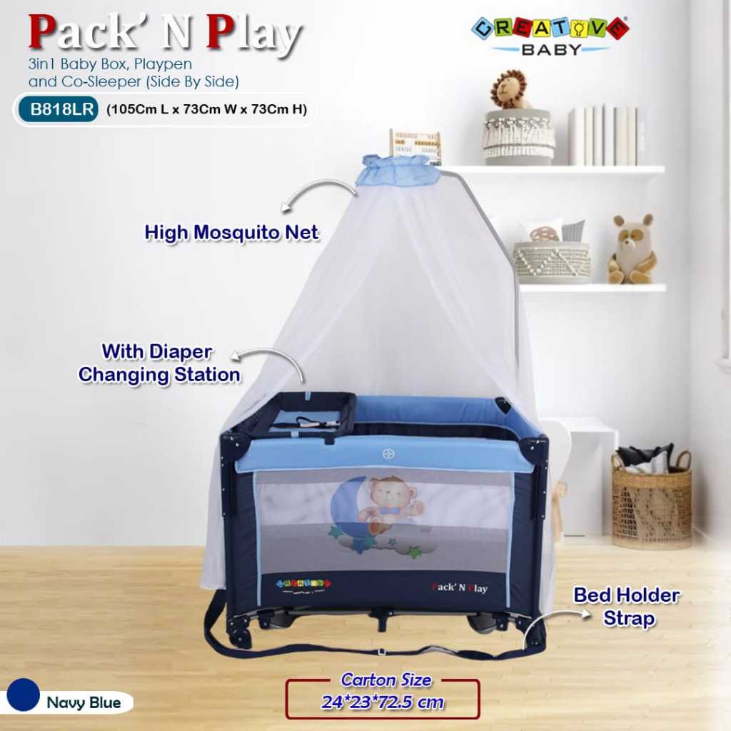 Jual BABY BOX 818 CREATIVE BABY PACK N PLAY BOX BAYI PERLENGKAPAN BAYI ...