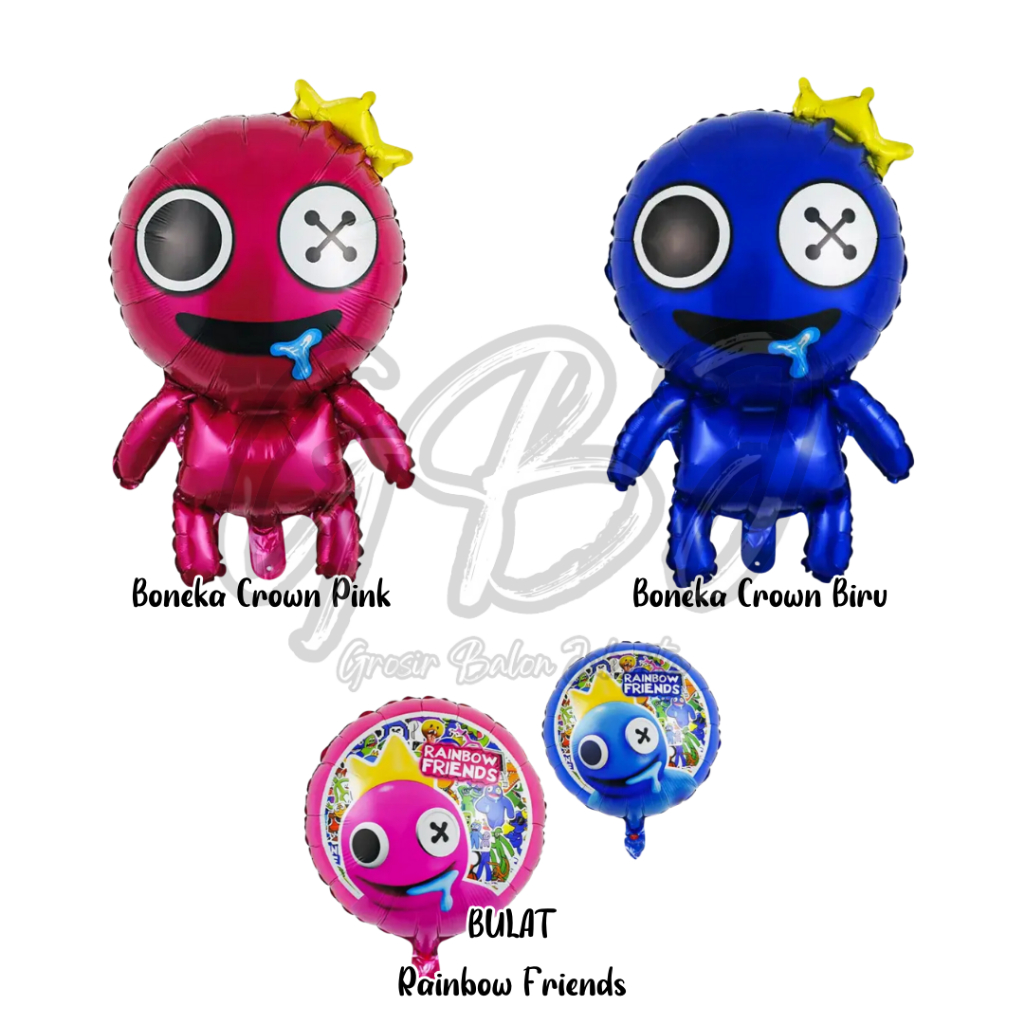 Jual Balon Foil JUMBO Rainbow Friends Fandom / Monster Seram / Boneka ...