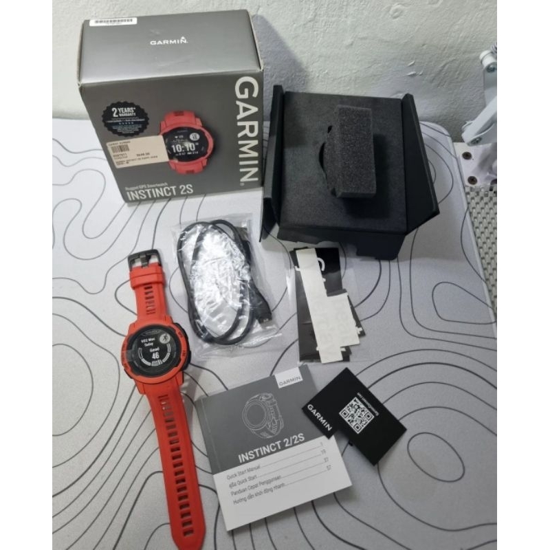 Jual Garmin Instinct 2S 010-02563-65 Smartwatch Digital Dial Poppy ...