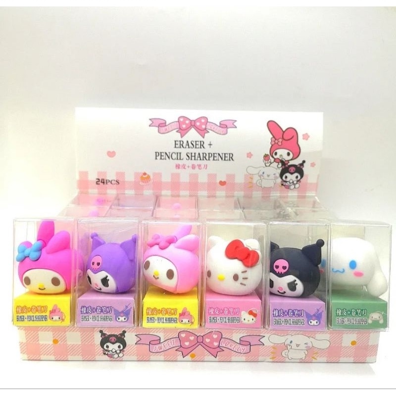 Jual Serutan Pensil Motif Sanrio Hello Kitty Kuromi My Melody ...